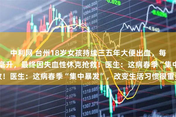 中利网 台州18岁女孩持续三五年大便出血,每次排便出血量达三五百毫升,最终因失血性休克抢救!医生:这病春季“集中暴发”,改变生活习惯很重要